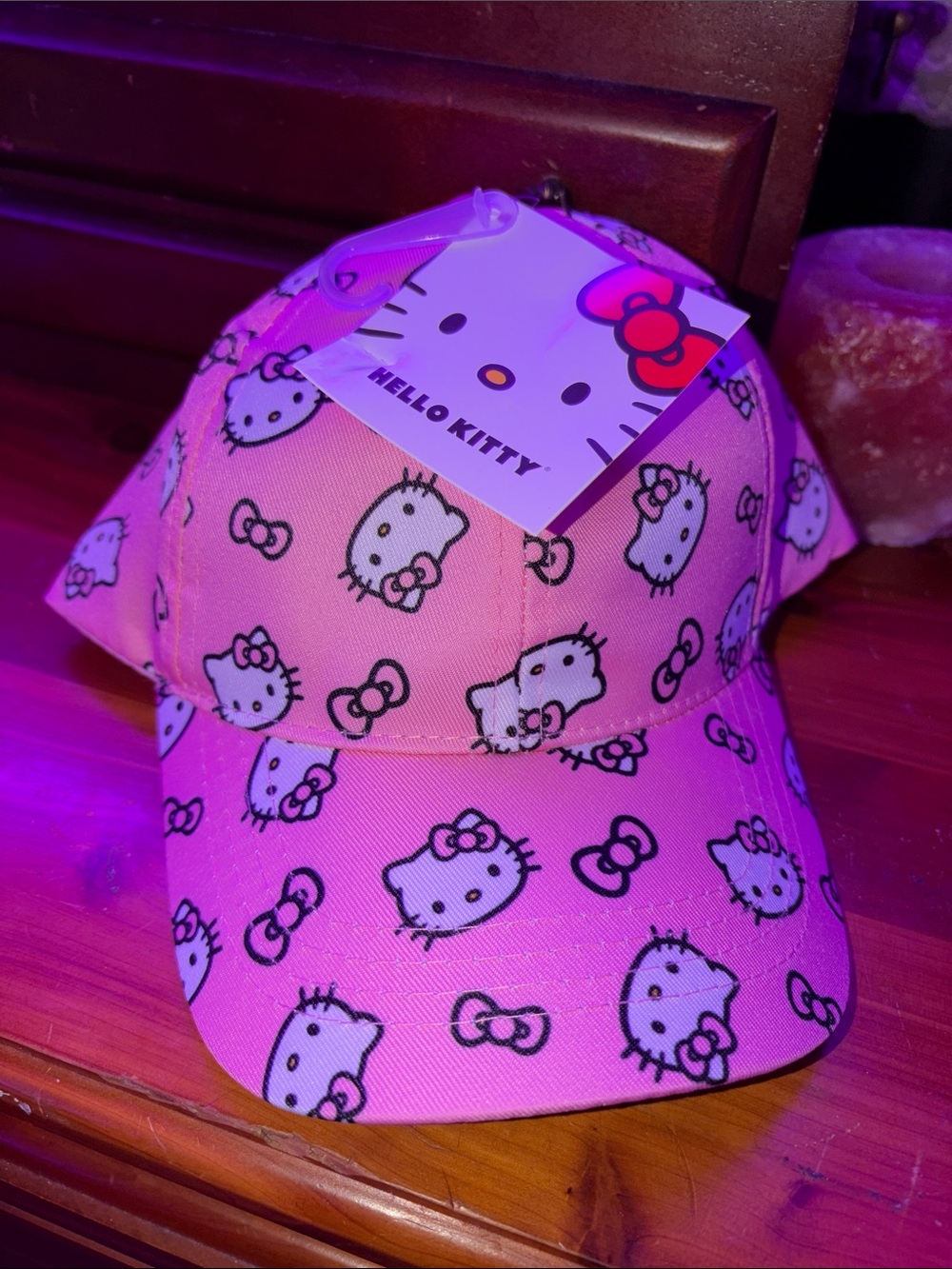Hello Kitty Pink Allover Character Cap